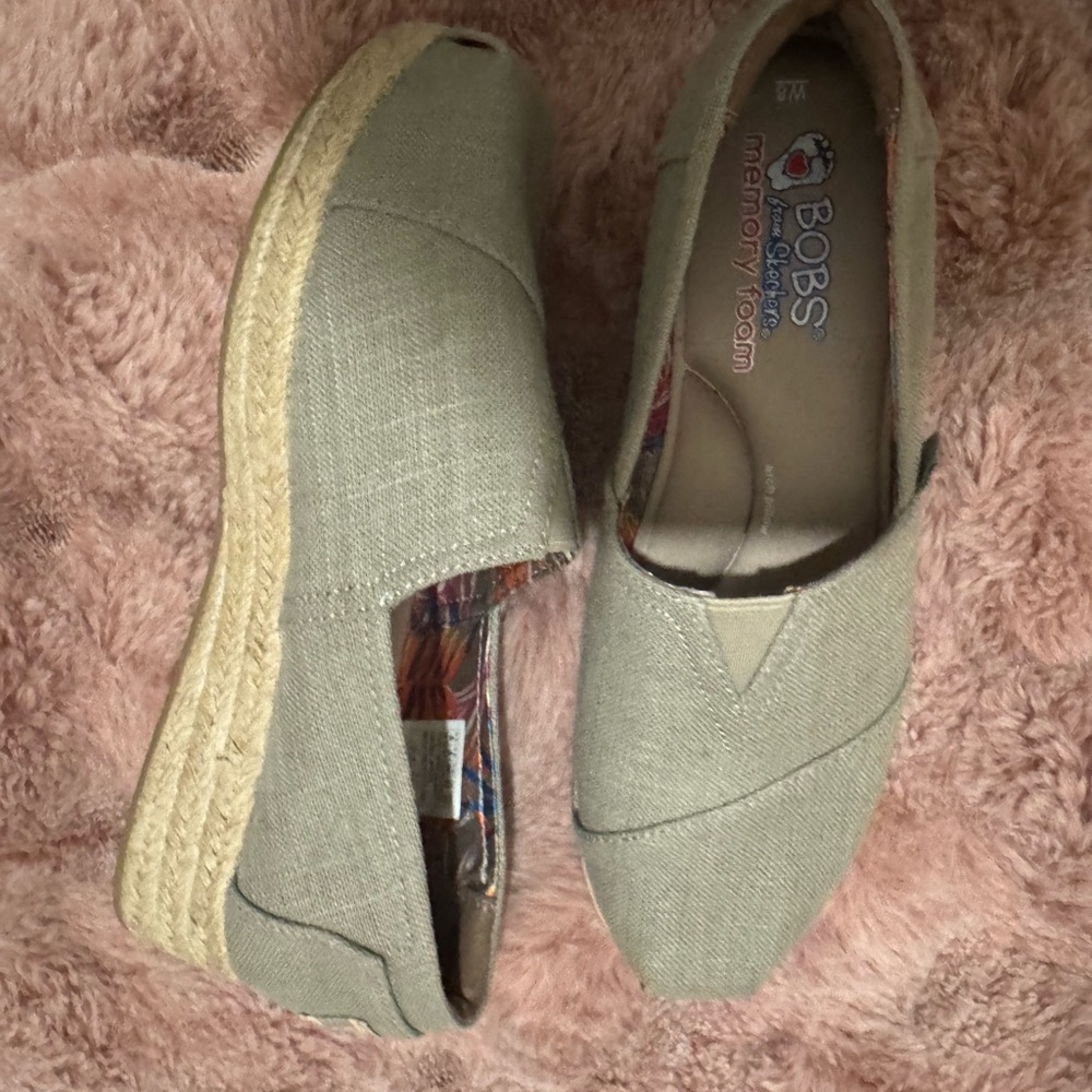 Skechers BOBS Women's Espadrilles - Light Gray